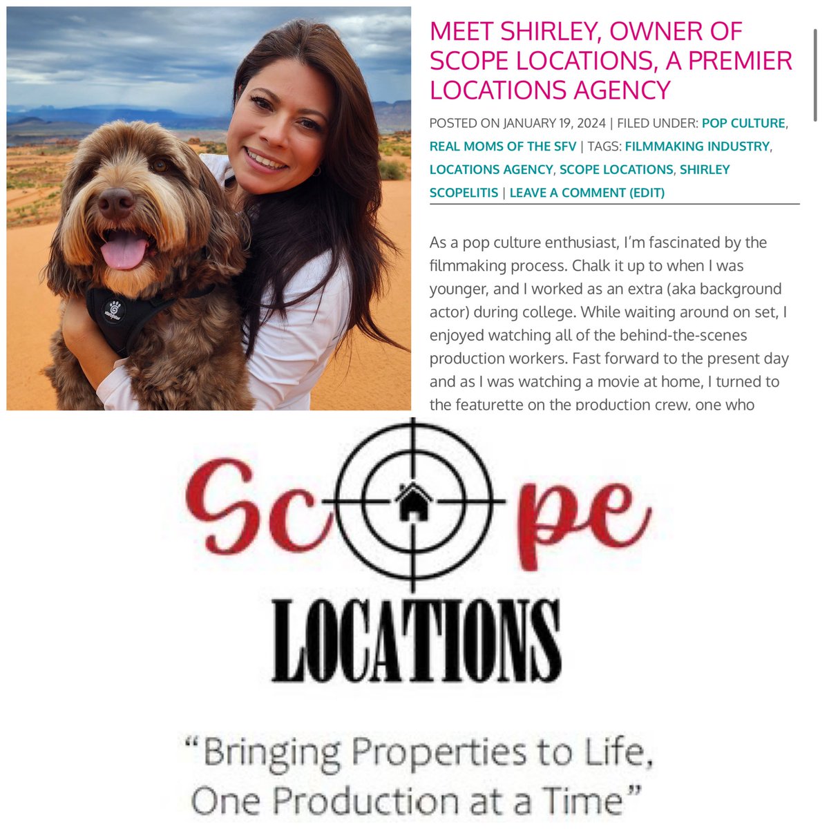 Did you know there is an agency & website that will help you find the perfect beach house or office setting to use in film or TV production? Meet #ShirleyScopelitis, the owner of #ScopeLocations, a premier locations agency! bit.ly/3S8uPCE #movieproduction #locationscout