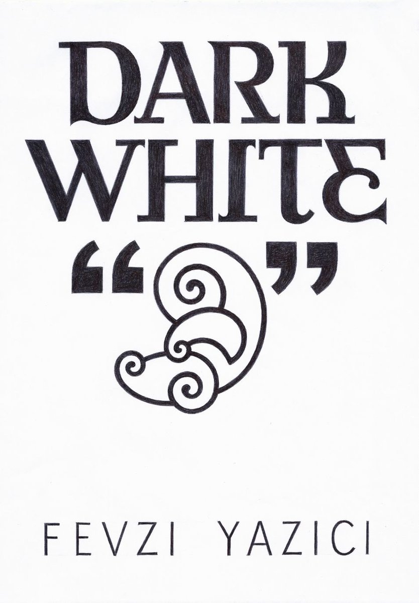 We are all one word in quotation marks. Poster for “DARK WHITE” handmade in cell 72. Dark White III is now in Oslo grafill.no