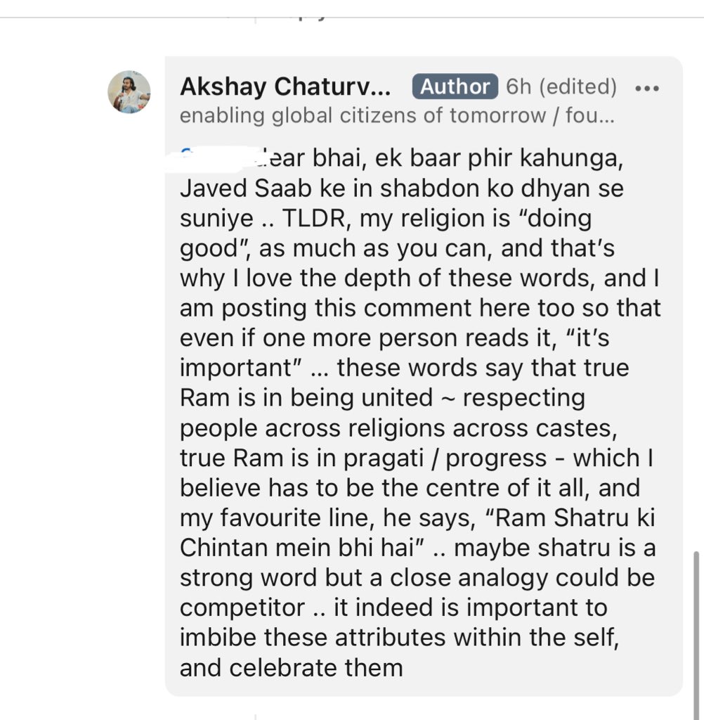 Akshay Chaturvedi on X: Never been a more important day to understand what  “Ram” really means, that Bhagwan Vishnu took Shri Ram avatar to teach us  certain set of things, & those
