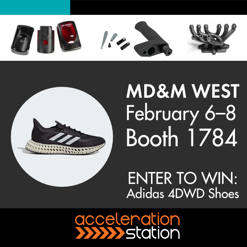 Curious about supercharging your production with cutting-edge manufacturing tech? Stop by Booth 1784 at #MDMWest!
Oh, and did we mention you could snag Adidas 4DFWD Shoes with a <a href="/Carbon/">Carbon</a> 3D-printed midsole? Yep, you could be our lucky winner!
Get the deets: bit.ly/3RNkIEY