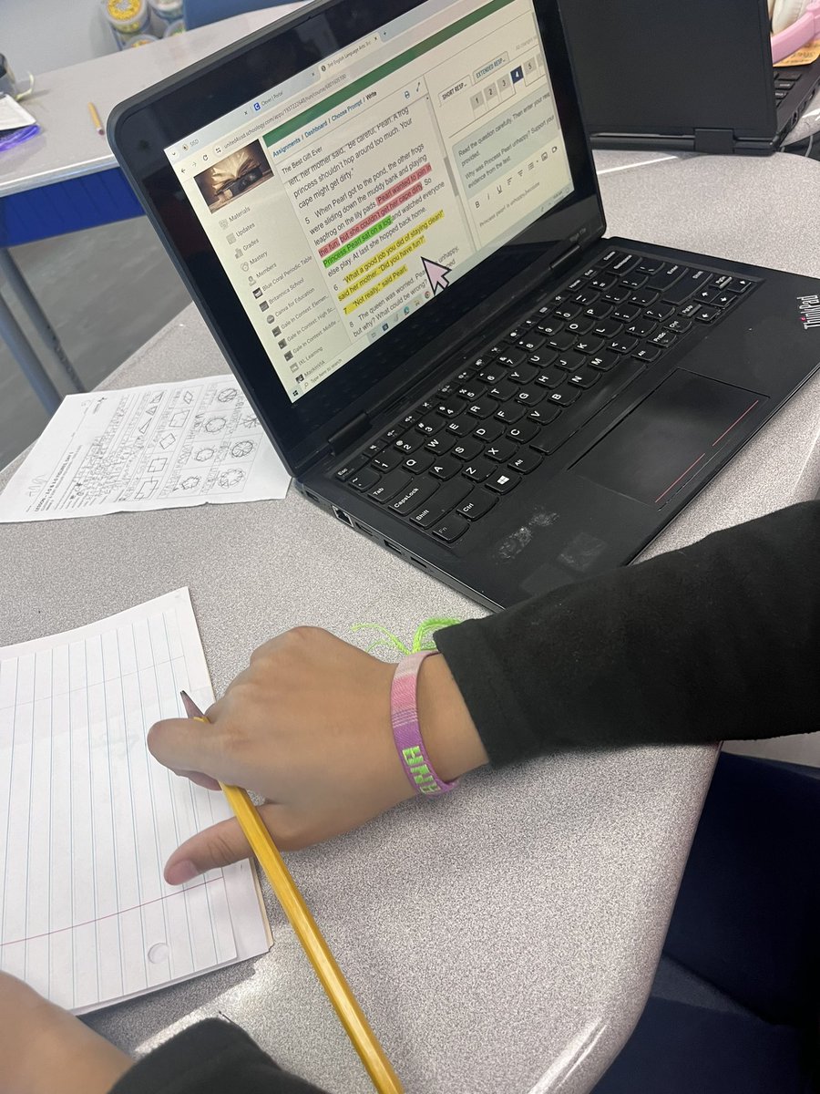 Lgrew_JCE's tweet photo. Students are using writable and color coding within the passage to construct their SCR. #writable #smekens #buffvengers #teamsisd #grewcrew https://t.co/YHFcb7csNi