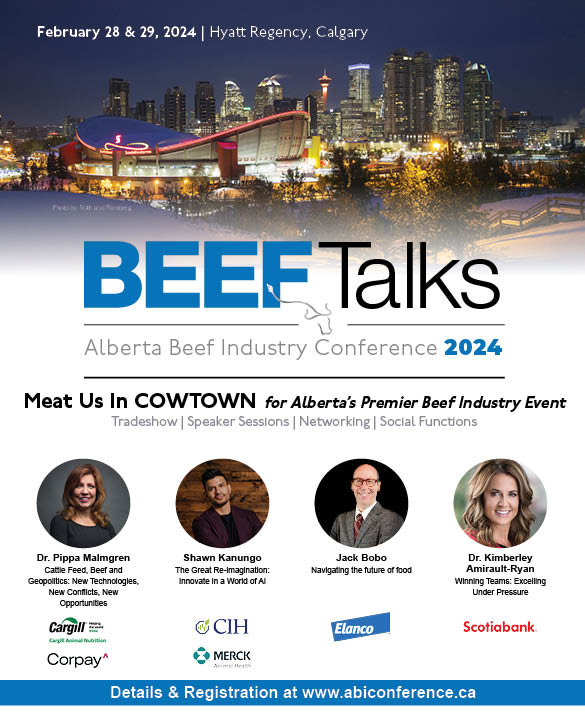 Get ready for a conference that's as rare as a well-done steak! 🥩 The 2024 Alberta Beef Industry Conference has a speaker lineup that's so juicy, even your taste buds will be impressed. Don't miss the beefy fun in Calgary on Feb 28-29! Register now: abiconference.ca/homepage/regis…
