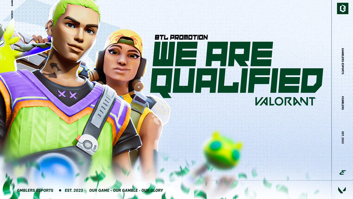 Il nostro team di #Valorant è qualificato per la #BTL! 
#GoGMB 🖤💚🃏