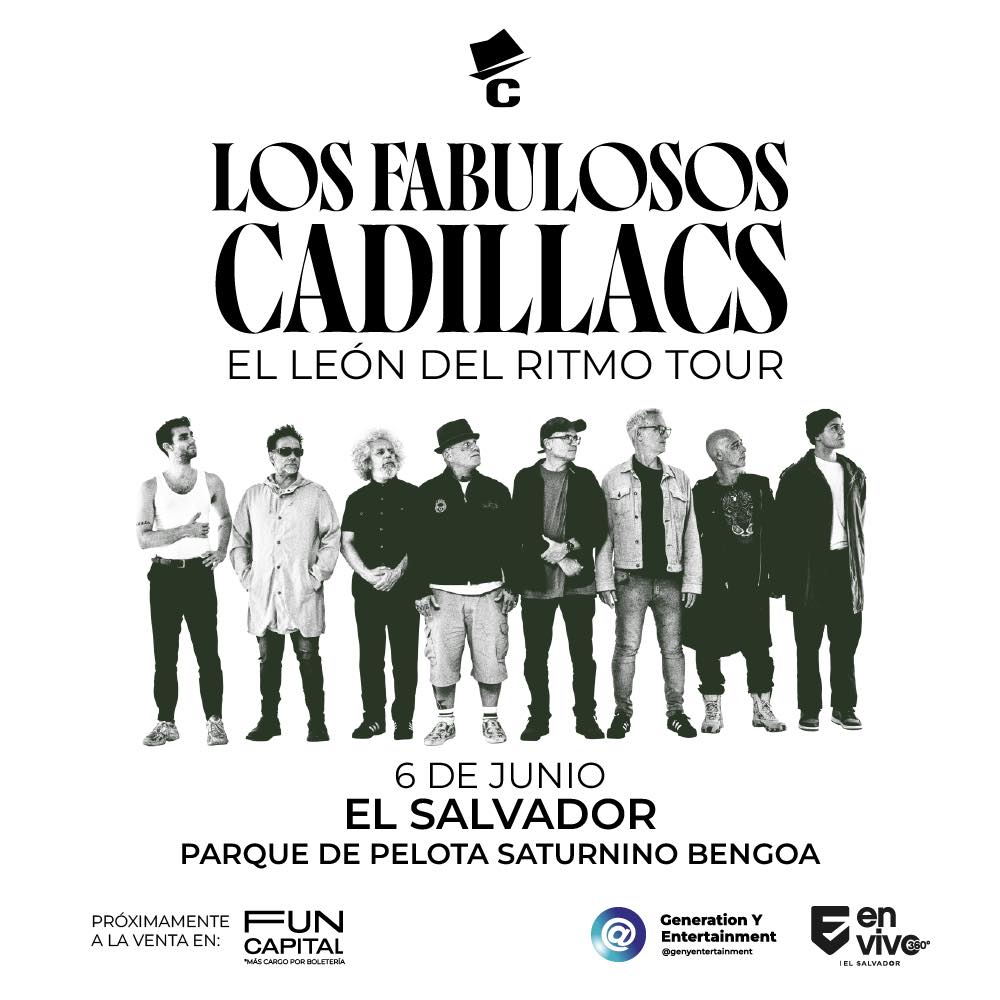 Punto105's tweet photo. 🎸🎶 Los Fabulosos Cadillacs en El Salvador, boletos a la venta próximamente en Fun Capital 🎫
#ElLeonDelRitmoTour #EnVivo #EstamosActivos #LosCadillacstocandoparavos https://t.co/nEJXc11Rk6