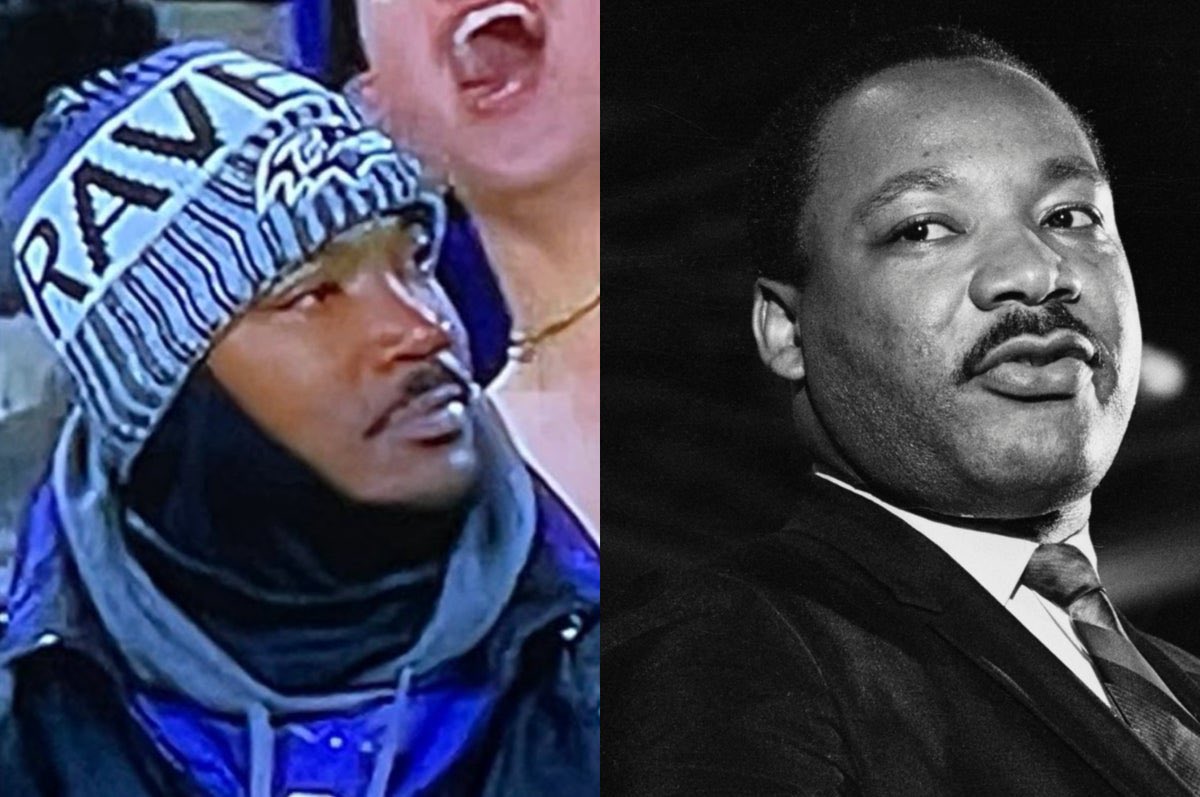 Baltimore Ravens fan goes viral for looking like Martin Luther King Jr.