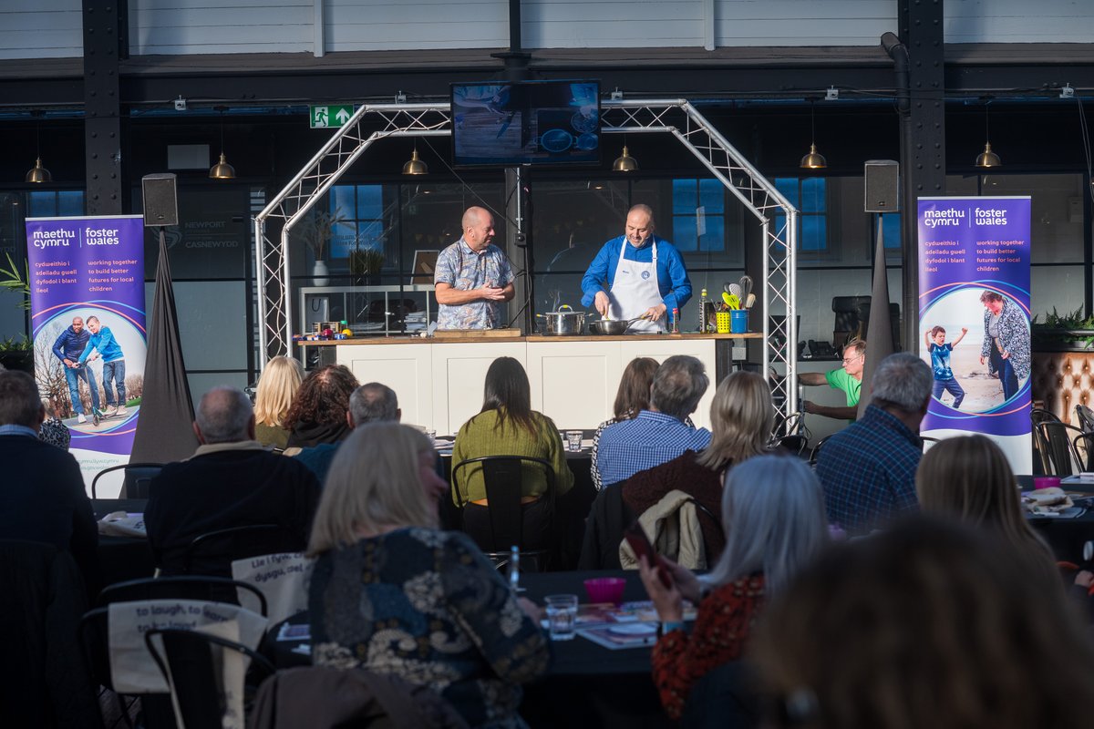 Wow, what a day last week! Our excellent fostering community came together at @NewportMarketUK for a special event. Great to team up with Celebrity MasterChef, @wynneevans, who cooked up a spin on tuna pasta – voted by our foster carers as the favourite dish for young people.