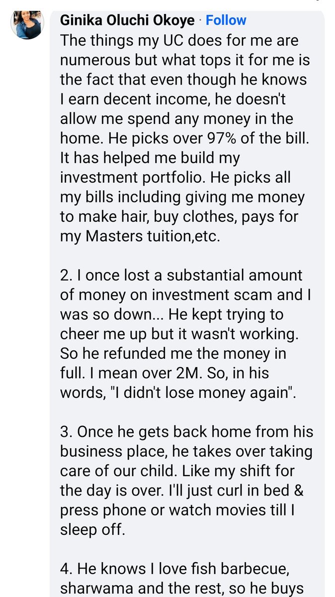 eketiette's tweet photo. I asked ladies to share acts of kindness they've received and still receive from their husbands. See their responses in these screenshots. https://t.co/oEvwAfVlLx