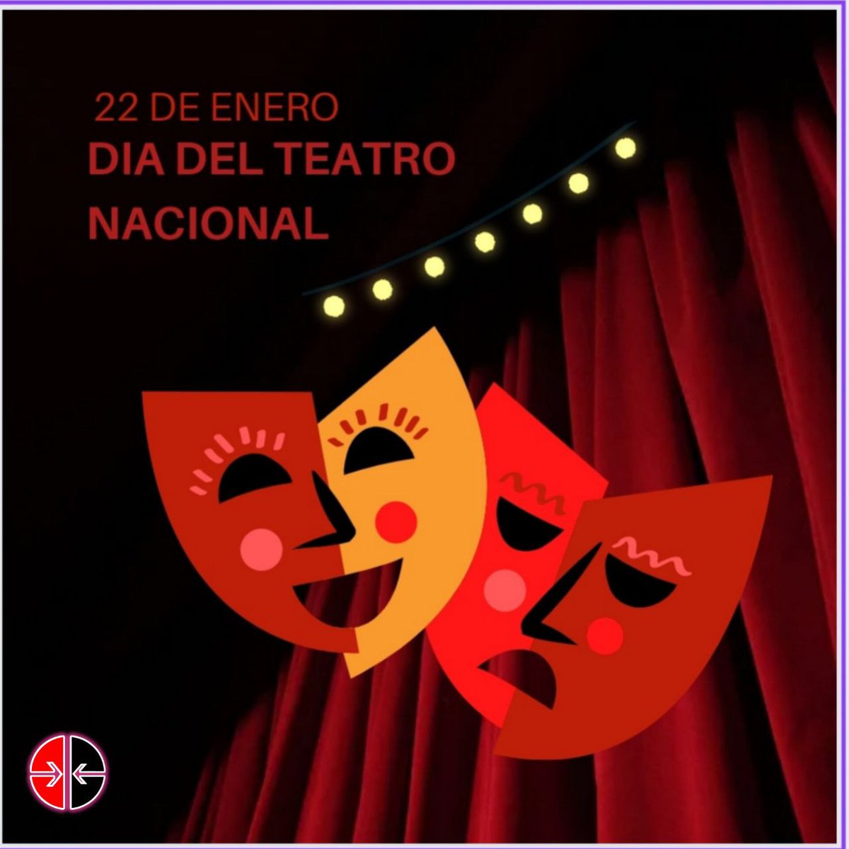 22 de Enero. Día del Teatro Cubano 🎭 🇨🇺 Recordando los hechos ocurridos en 1869 en la Sala Villanueva de La Habana, se celebra en todo el país el Día del Teatro Cubano. 🎉🎊 Felicitaciones para todos los teatristas, quienes con su trabajo despiertan pasiones en el público.