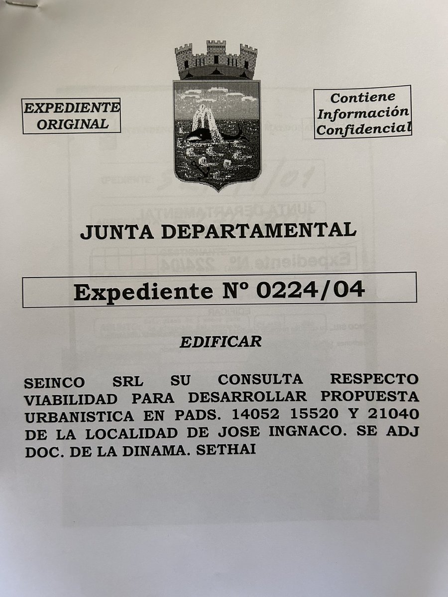 joaquingarlo's tweet photo. Se dice en @Estabocaesmia12 que el fraccionamiento lindero al predio donde se pretende construir “hotel de campo” sobre la playa en La Juanita fue en gobierno del Frente Amplio. 

Eso es falso y aquí están las pruebas: aprobado por la Junta el 8 de marzo de 2005, gobierno del PN. https://t.co/zgTTX2ZOaM