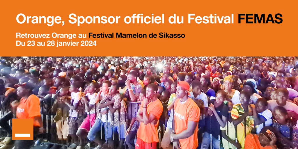 Orange_Mali's tweet photo. #Orange & Culture ! 🇲🇱🪘
J-1 avant le début de la 4ème édition du Festival Mamelon Sikasso (#FEMAS) ... ⏳
📅23 au 28/01/2024, 📍Sikasso
🎯Programme :
Animations folkloriques et sportives (course de cyclisme), Foire artisanale et agricole et 3 nuits de concerts géants.
➡ On vous y attend ! 😉
Orange, Sponsor Officiel des Grands Évènements au Mali
#OrangeMali