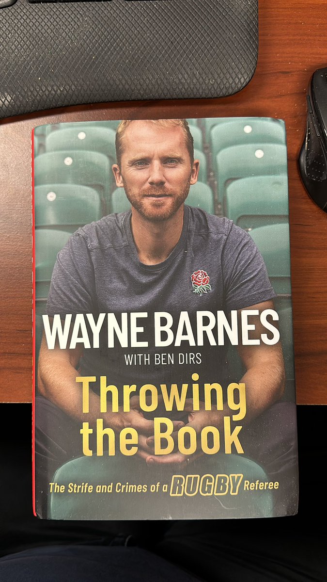 shireneb's tweet photo. So looking forward to reading this book by @WayneBarnesRef.
He is one of my favorite refs. His way of keeping a game flowing and not putting up with any nonsense are two of the reasons I appreciate his style. You are already missed on the pitch. #reflegend https://t.co/tbWJVAuc2P