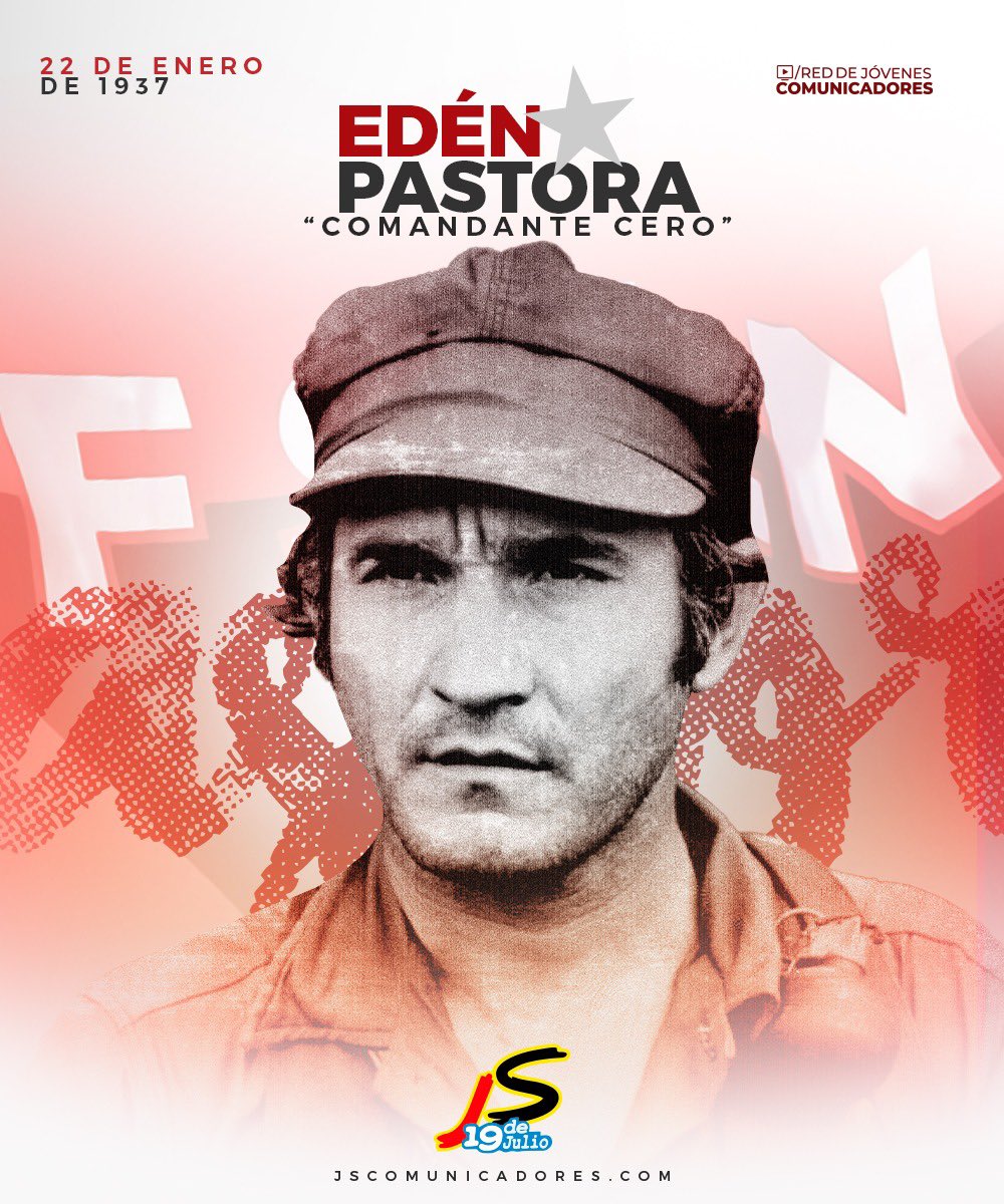 🔰¡Celebremos el natalicio del Comandante Cero, Edén Pastora Gómez! Guerrillero y líder del Frente Sandinista, dejó una huella imborrable en la historia de Nicaragua. ¡Hoy rendimos homenaje a su legado excepcional! ❤️🖤🇳🇮 #ComandanteCero 
 #4519LaPatriaLaRevolución