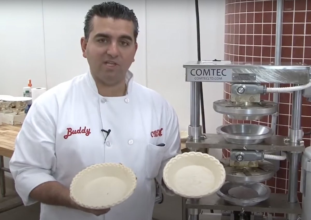 ComtecInd's tweet photo. Keep up with National Pie Day demand.  Form two pie, tart, or cheesecake crusts at once on a Comtec 2200! https://t.co/VrtyeqKcTi