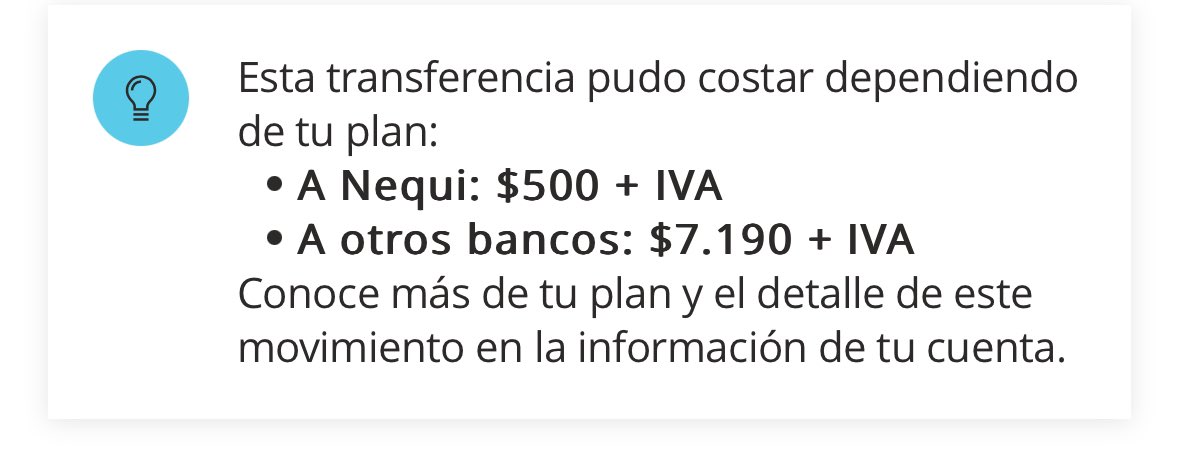 Cómo así? Ahora cuesta transferir desde  Bancolombia a Nequi? Malparida vida, no puede ser