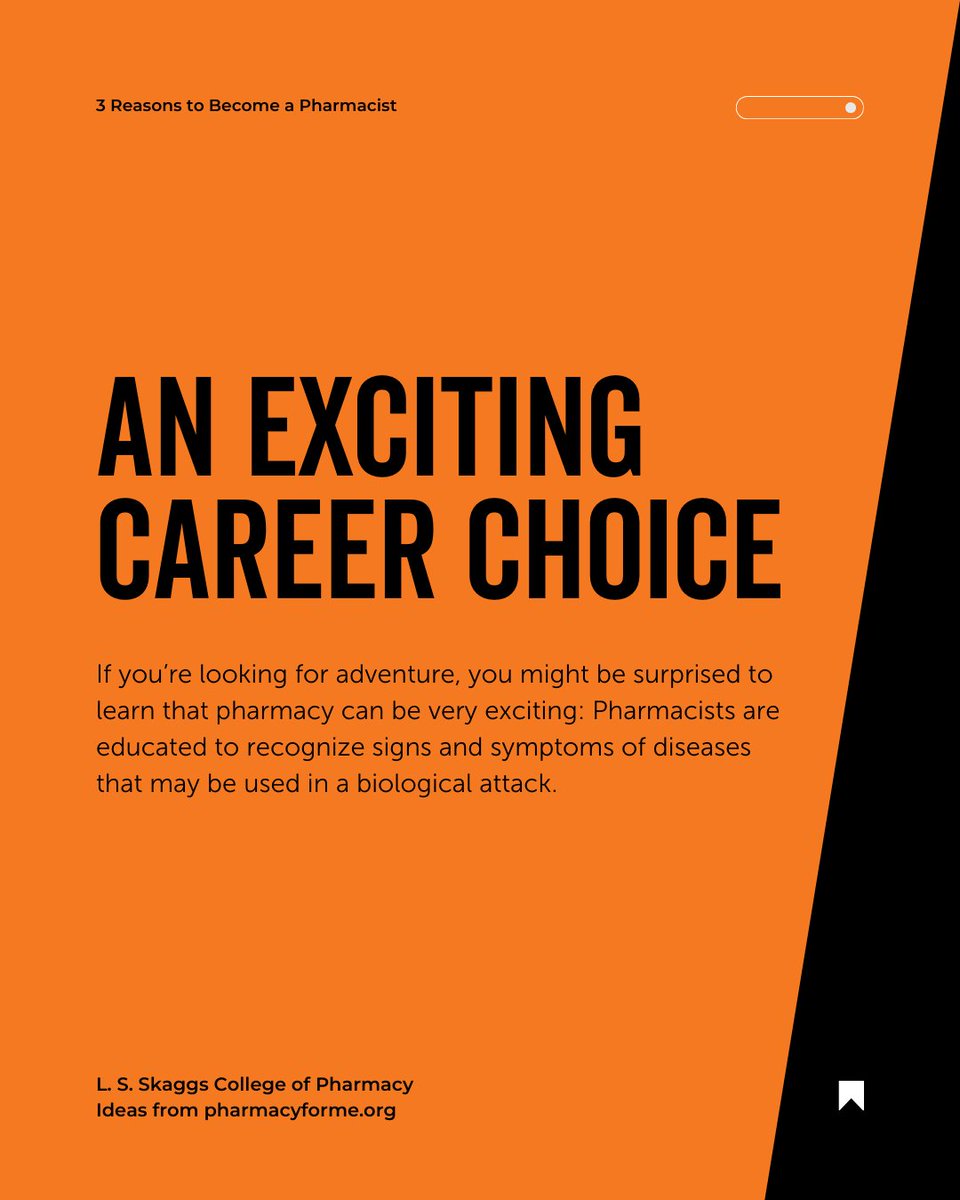ISUPharmD's tweet photo. Your journey in pharmacy is not just a career, it's a call to make a difference! 💊🔬

#PharmacyAdventures #HealthcareHeroes #CareerDiversity https://t.co/CExeYMNzWi