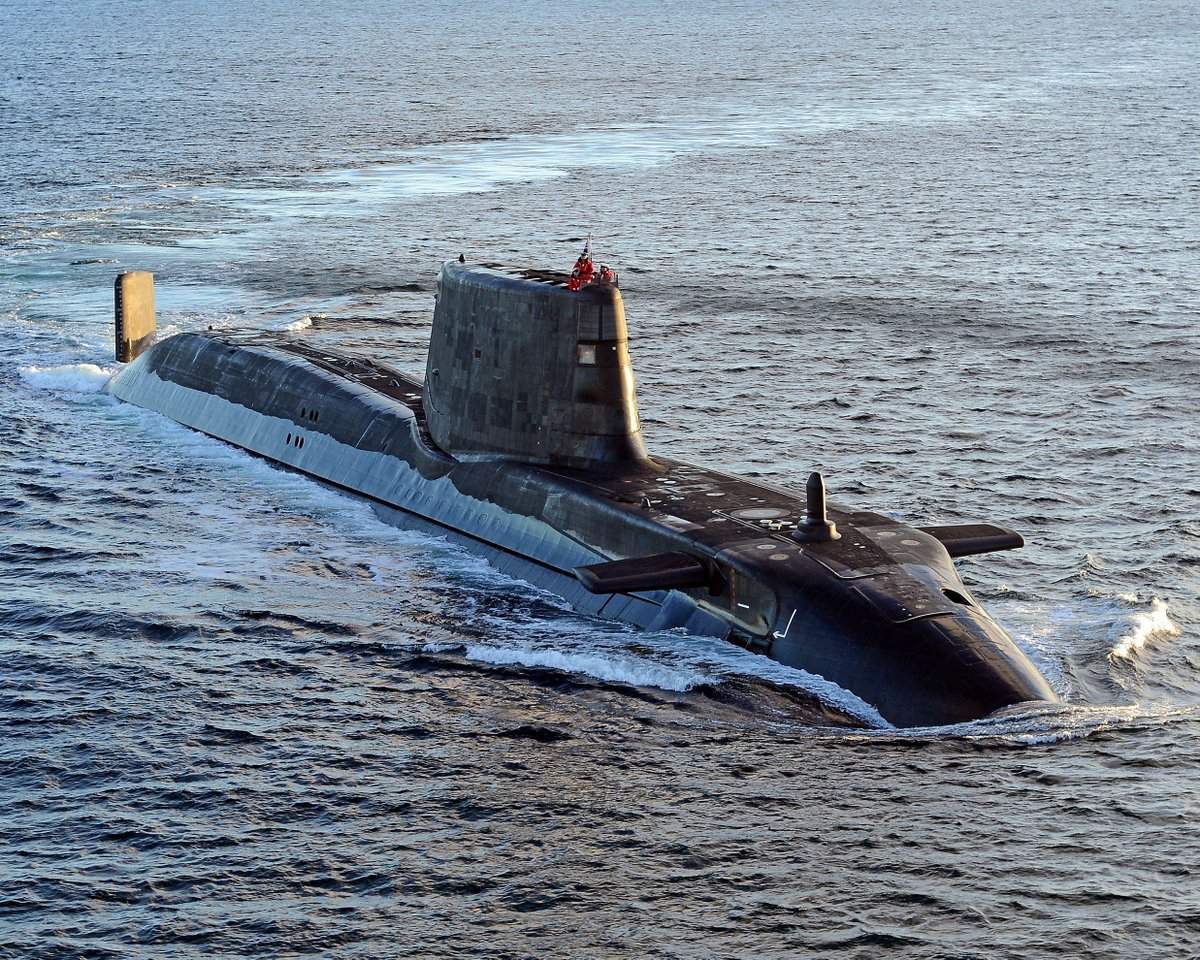 Astute-class submarines are always one step ahead and utilise the latest technology to dominate the waters 🌊. The quietest submarines ever constructed, they can circumnavigate the globe completely submerged, and can produce their own oxygen and drinking water. #RoyalNavy #SDA