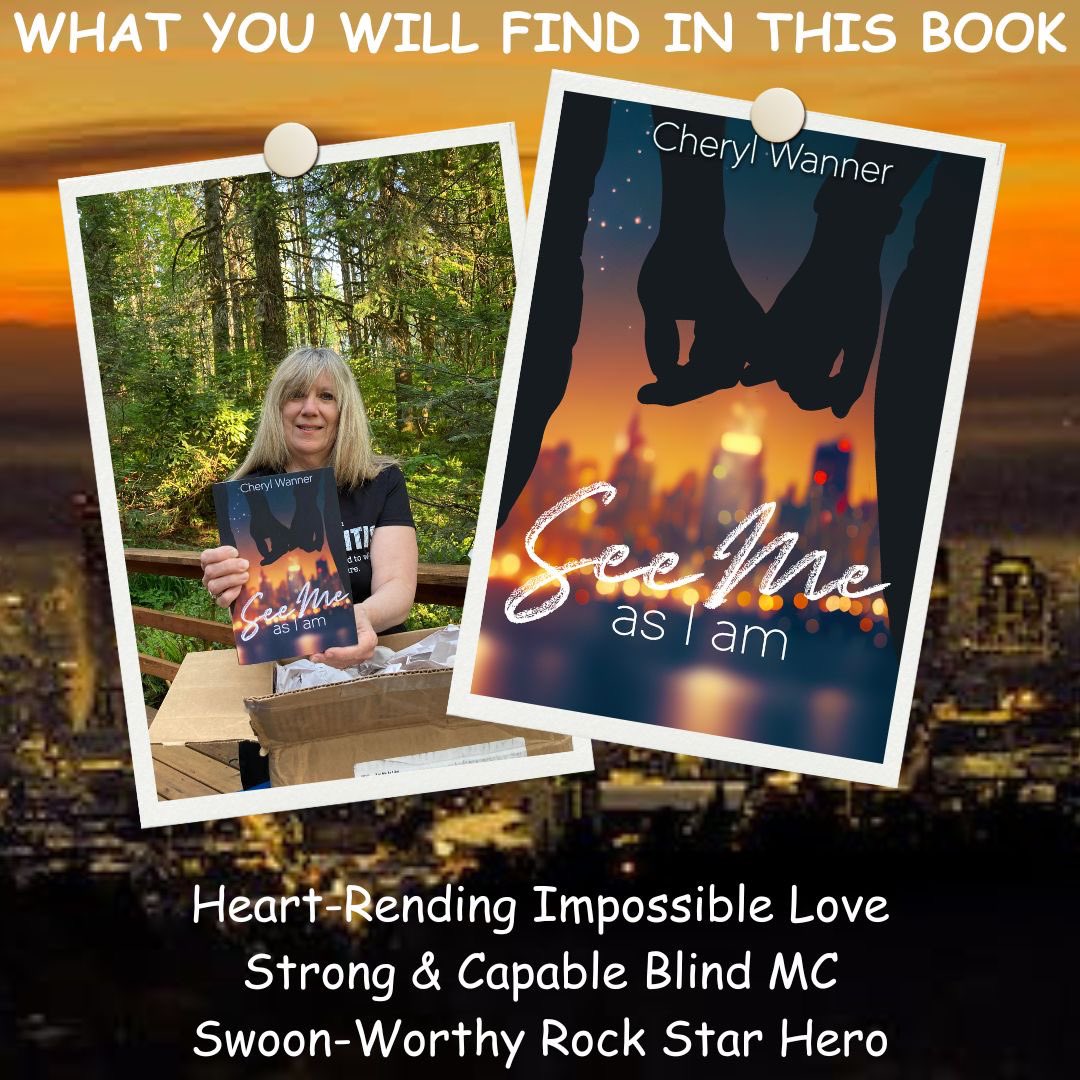 WannerCheryl's tweet photo. If you like:
Impossible love…
Disability rep…
Music fandom…
Swooniness and angst…
Clean reads…
SEE ME AS I AM is for you!
@Immortal_Works #writingcommunity #yabooks #romance #cleanreads #musicfandom #blindgirl @AmazonKindle @audible_com #writerwoftwitter #firstlove #love https://t.co/FZl2DZBH62