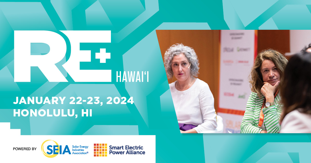 REPlusEvents's tweet photo. RE+ Hawai'i starts today and we couldn't be more excited! We'll be looking into topics important to the state such as community centered grid development, the capabilities of microgrids, EV infrastructure, and more!
Stay in the conversation and use our event hashtag #REPlusHI https://t.co/NgLAK0F09V