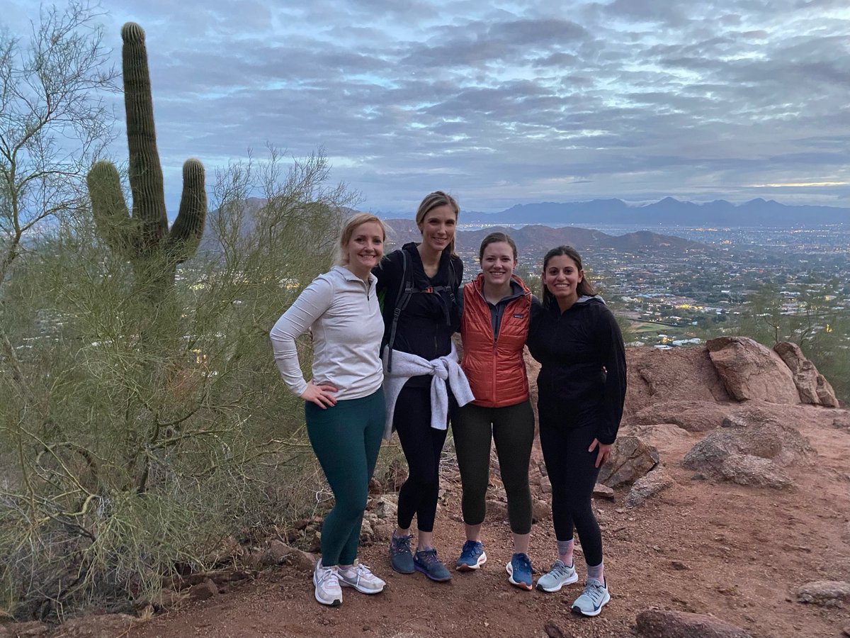 JKingMDPharmD's tweet photo. Echo Canyon sunrise hike with the ⁦@VUMCPICU⁩ crew. It may not have been pretty but everyone made it! ⁦@MichaelWolfMD1⁩ ⁦@JennCLaws⁩ https://t.co/Ve9QIdloFu