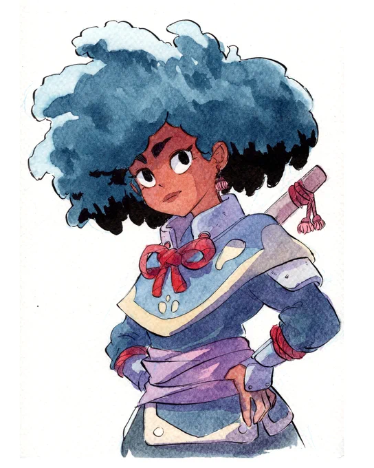 Quick character painting. Not that quick, but still a good training