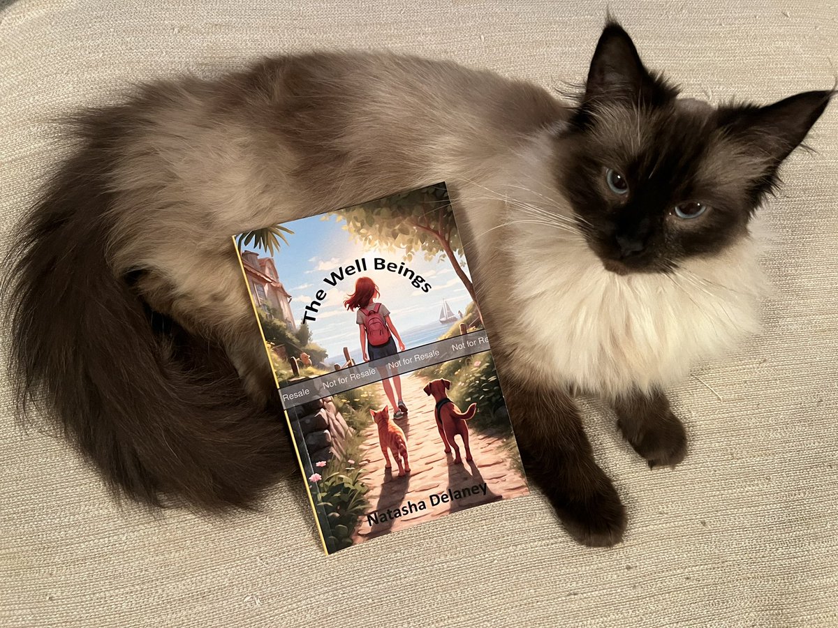 My proof copies have arrived ❤️ I’m so excited to get my book, ‘The Well Beings’ into children’s hands. As a librarian and well being champion I’ve used my knowledge to write a story I think children need and will enjoy. (Cute cat for attention!) #librarian #wellbeing #author