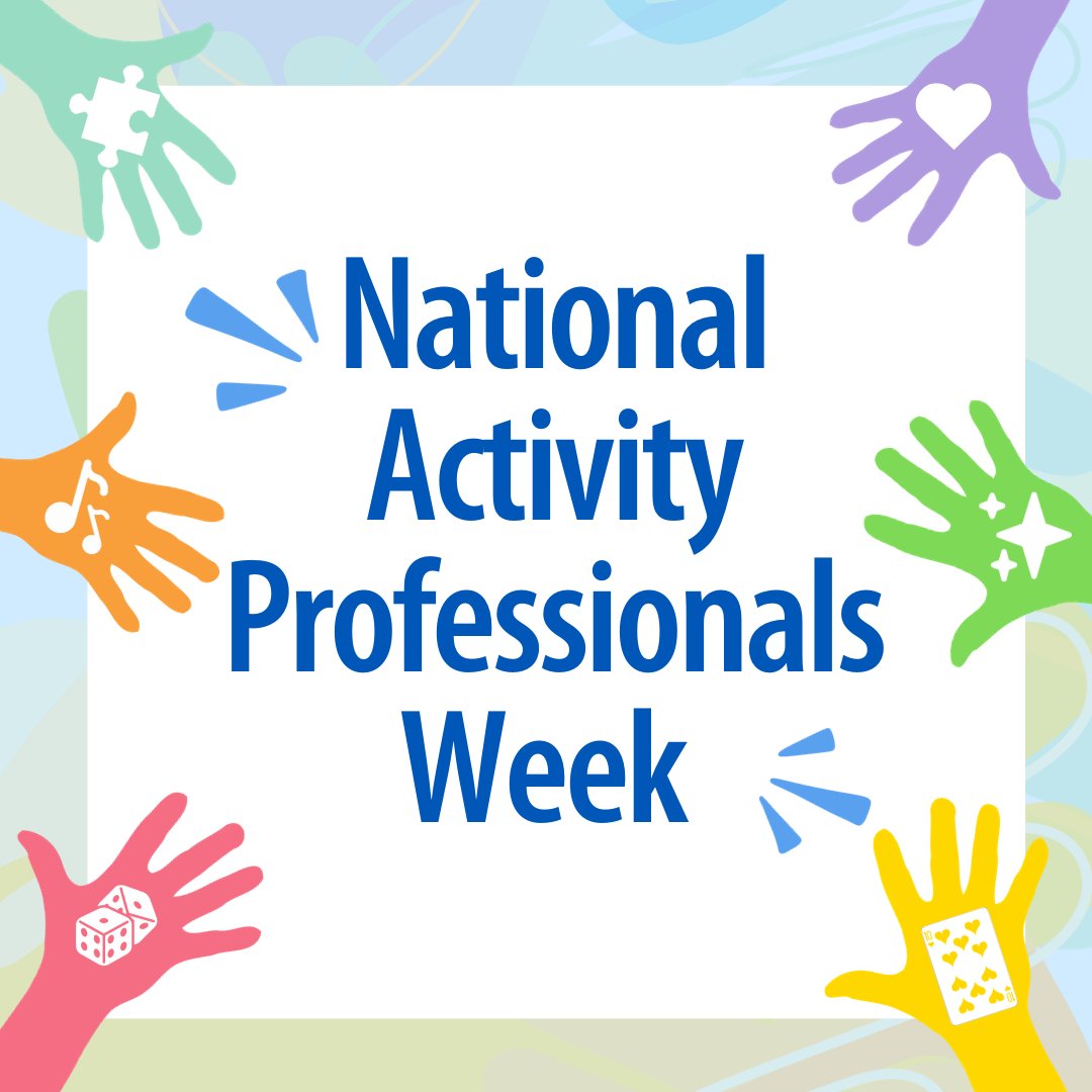 Happy National Activity Professionals Week to the amazing individuals who bring brightness to our days and enrich our lives.