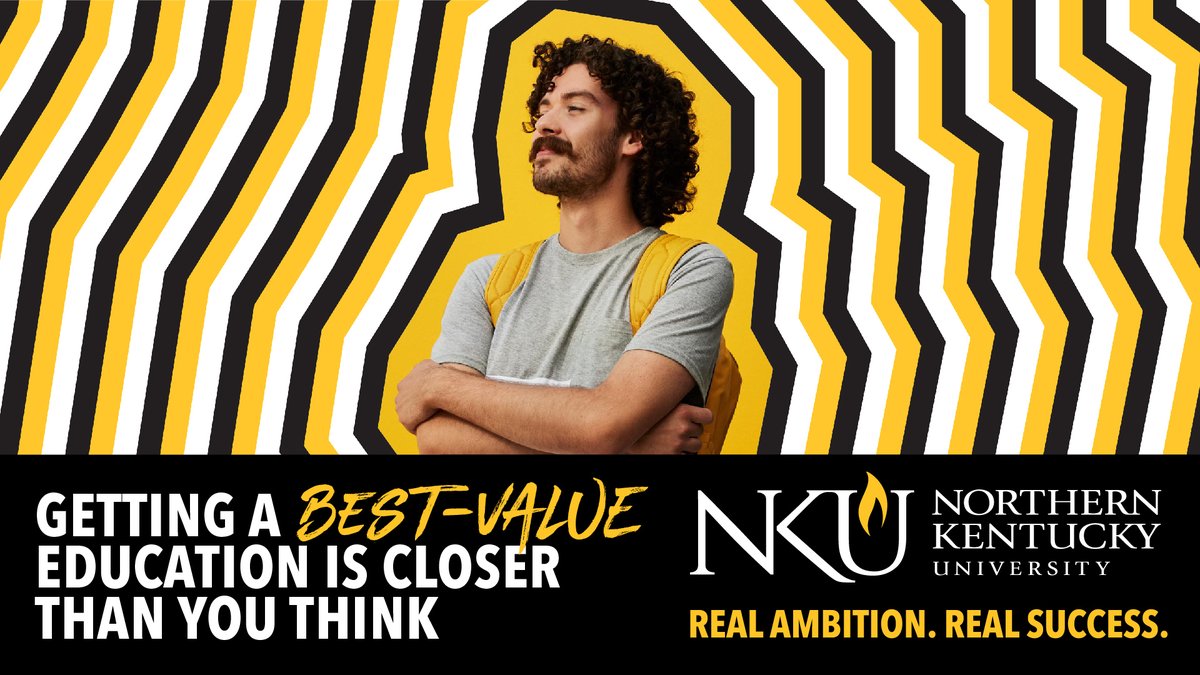 The Wall Street Journal ranked NKU 40th out of 400 universities in the country for best-value education. Looking for exceptional value? NKU is it! 

Don't forget to confirm your enrollment today ⬇️
ow.ly/CVvI50QtfbN