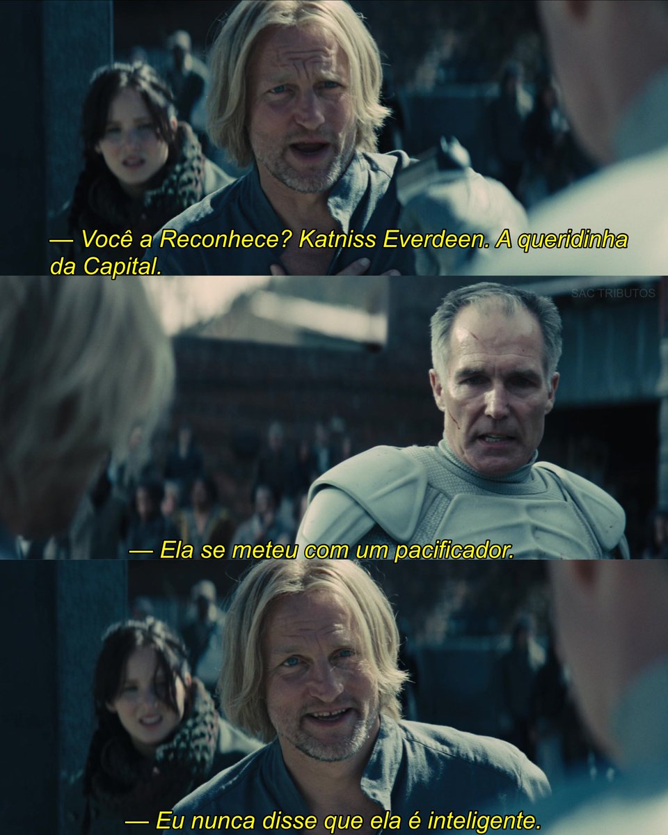 SacTributos's tweet image. A linguagem de amor do Haymitch é palavras de insulto 

Em Chamas (2013)