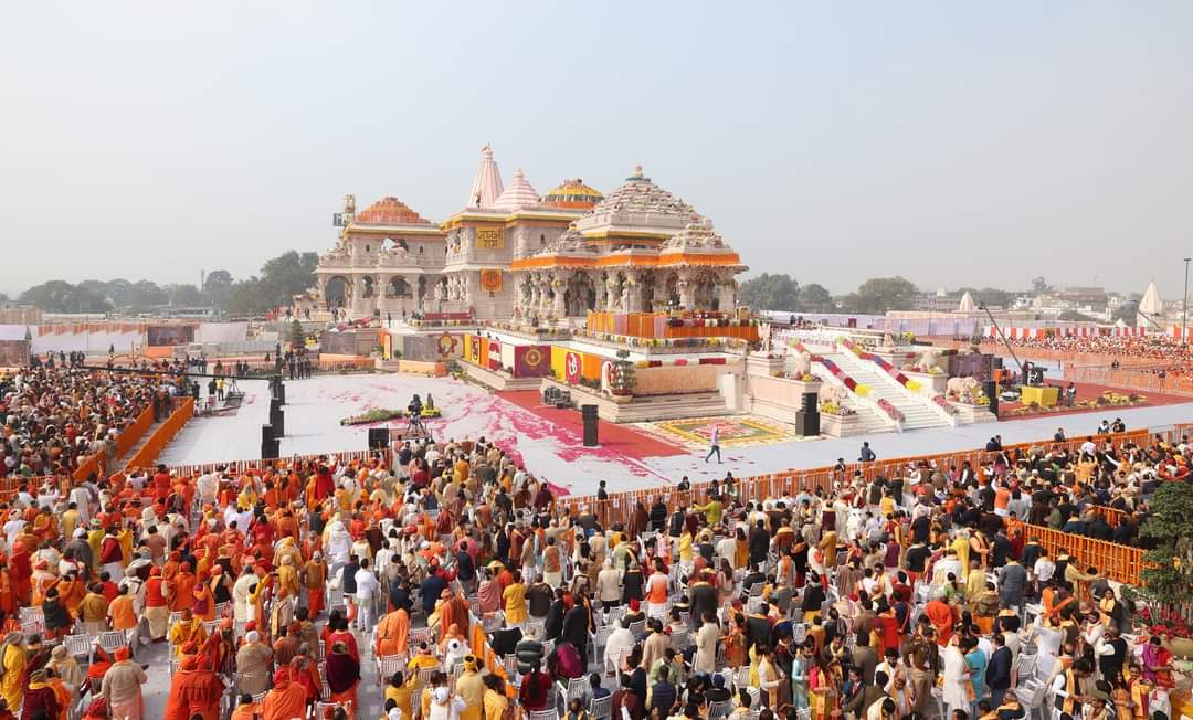 Jai Sri Ram Is is a historic day for all, Pran Pratistha of sri Ram Mandir by Rajarshi @narendramodi