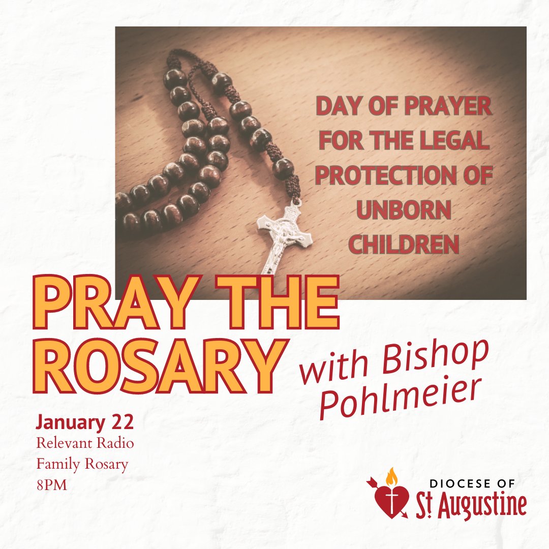 DOSACatholics's tweet image. Join Us Tonight for the Family Rosary with Bishop Erik Pohlmeier at 8PM.

relevantradio.com/listen/our-sho…

A great prayer for life is urgently needed, a prayer which will rise up throughout the world. - JPII

#DOSACatholics #FamilyRosary #PrayforLife #ProLife #ProtectLife #VoteNo