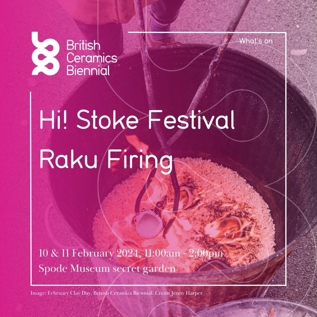 🔥 Coming soon 🔥 As part of the upcoming Hi! Stoke Festival we are running a raku firing outside in the Spode Museum secret garden. Space is limited, reserve your spot now! 📆 11am-2pm, 10 & 11 Feb 2024 📍@SpodeWorks Reserve your spot here ➡️ britishceramicsbiennial.com/event/hi-stoke… #HSHAZ