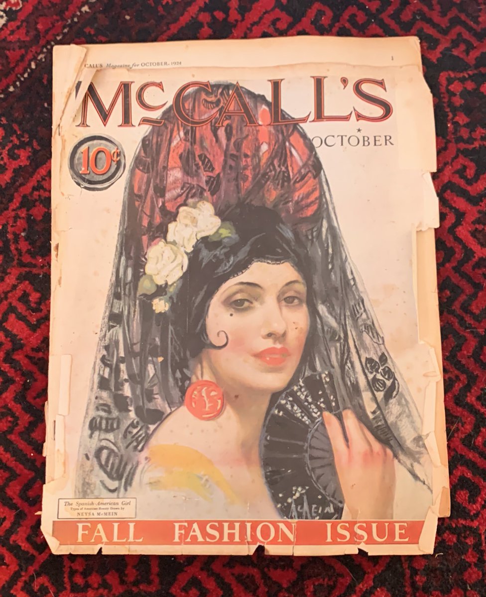 tantallontailor's tweet image. A 1924 McCall’s magazine !!!!

How do I have this in my library?  

#mcCalls
#patternmagazine