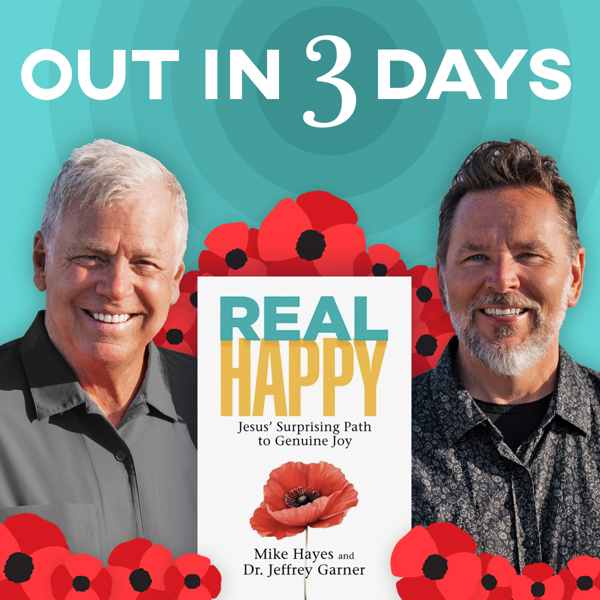 Just 3 days until "Real Happy, Jesus’ Surprising Path to Genuine Joy" launches! Available exclusively on Amazon this Thursday, Jan 25. Get ready to discover a new perspective on happiness. #RealHappy #BookLaunch 📚✨
