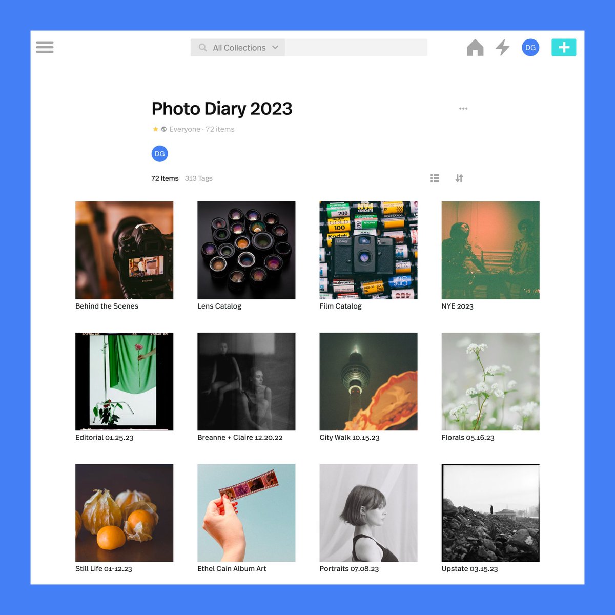 Hobbyist or professional, creating photography diaries in Dropmark is a great way to keep track of and host your photos, all in one organized place. #productivity #Dropmark #photography #photohosting #portfolio #MuseMonday #photographer #the35mmdiary #dslr