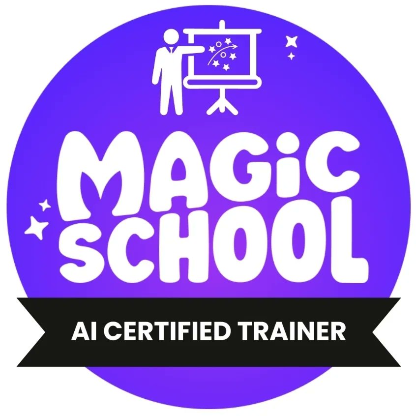 MikeWanking's tweet photo. Congratulations! 💥💫💥You have completed all steps to become 👌a MagicSchool AI Certified Trainer👌. This is an incredible accomplishment  🦾
#magicschool_ai 
#Magic_school 
#MIEExpert 
#Second_Level 
#magicschool 
#level2 
#microsoft 
#magicschoolai https://t.co/NXCugt1la9