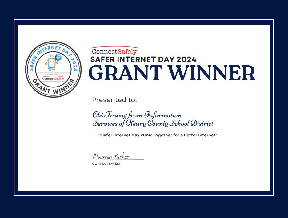 ChiTruong0's tweet photo. 🥳Thank you @ConnectSafely for awarding me this grant &amp; providing the resources on how to use the internet safely &amp; responsibly.🌟I can't wait to teach these lessons over the next few weeks! #SaferInternetDay https://t.co/TkNbjJPa7v