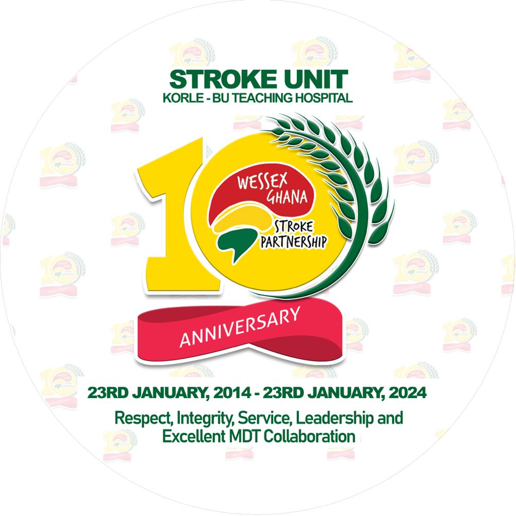 AfricanStroke's tweet photo. Stroke Unit KorleBu Teaching Hospital ,Accra Ghana, marks it 10th Anniversary !!! Congratulations to Prof. Albert Akpalu and the entire team at KorleBu Stroke Unit for the milestone and being a center of excellence for stroke care in Africa 🎉🎉🎉🇬🇭 @WGStroke @mohgovgh @WHOGhana https://t.co/eu4aqsCAyr
