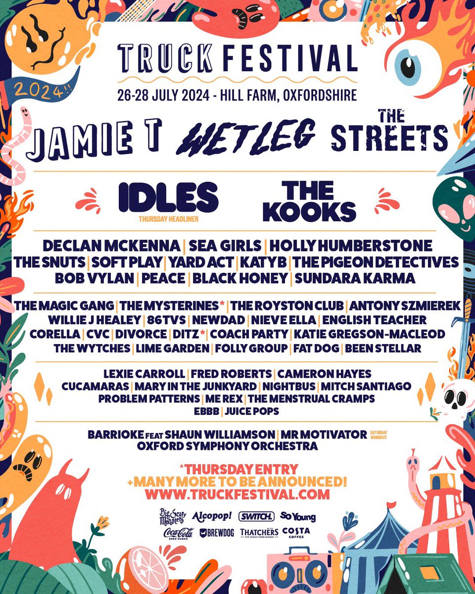 Excited to be back at @Truckfestival this summer! Tickets on sale Friday 26th January