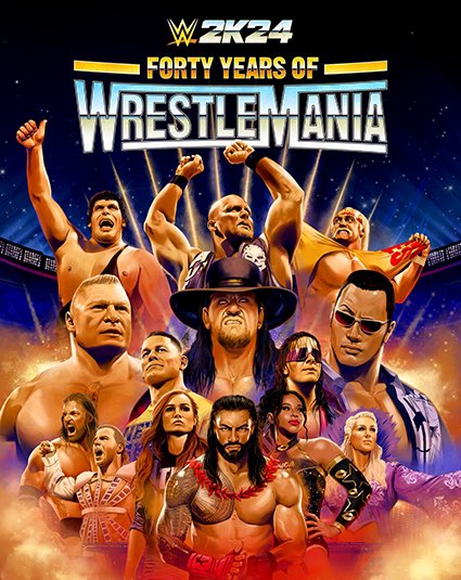 🚨WWE 2K24 40 YEARS OF WRESTLEMANIA COVER GIVEAWAY!🚨 (1) LUCKY WINNER will get a free copy of the game pre-ordered for them! To ENTER: 🎮 RETWEET 🎮 FOLLOW ME 🎮 comment your fave Wrestlemania with the hashtag #WWE2K24 !! Giveaway closes in 24 hours so ENTER