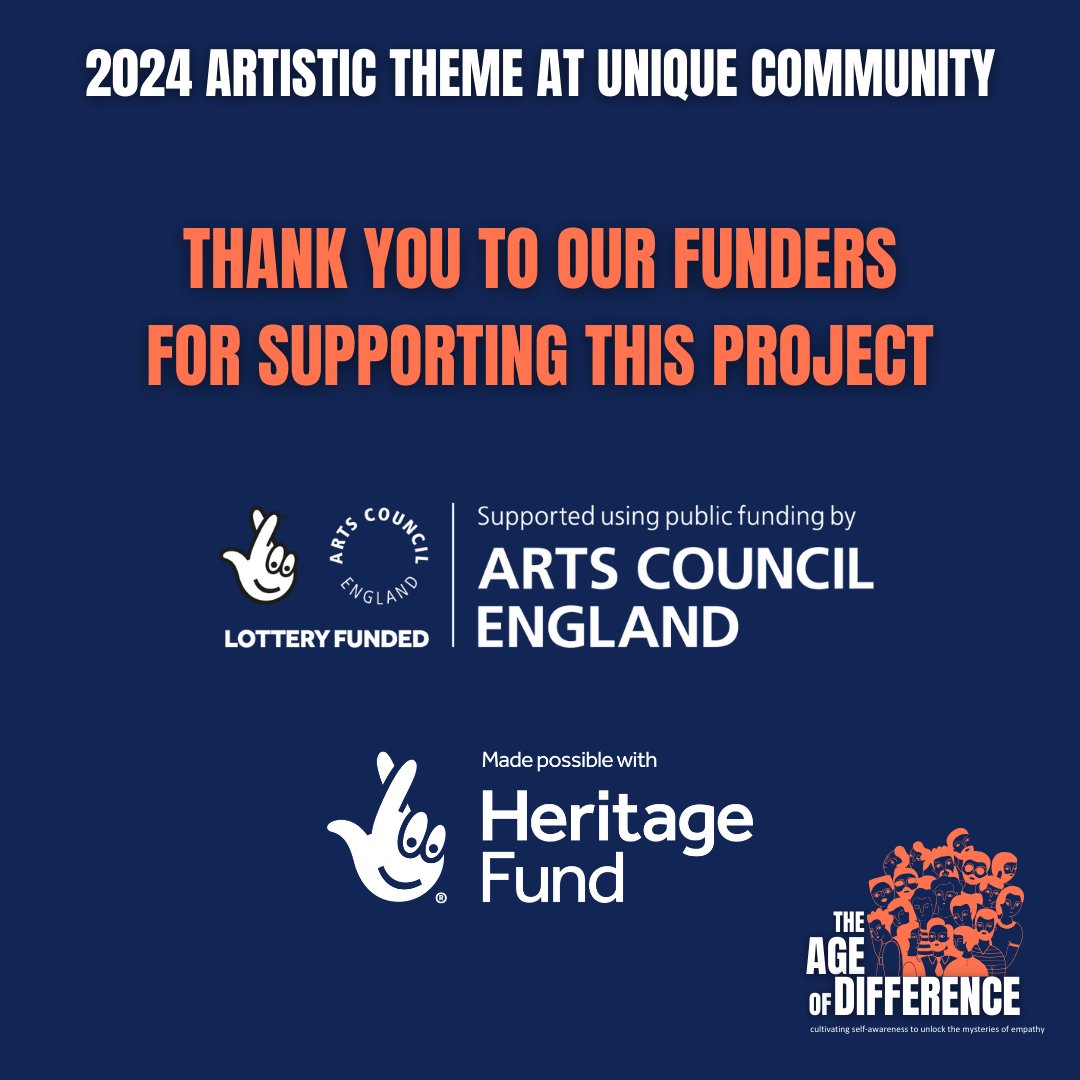 We are thrilled to explore our 2024 theme of the AGE OF DIFFERENCE! We are so grateful to @ace_national and @HeritageFundUK  for funding this program! We can't wait to begin! #participatoryarts #identity #ageofdifference #inclusivetheatre #youngpeoplearts
