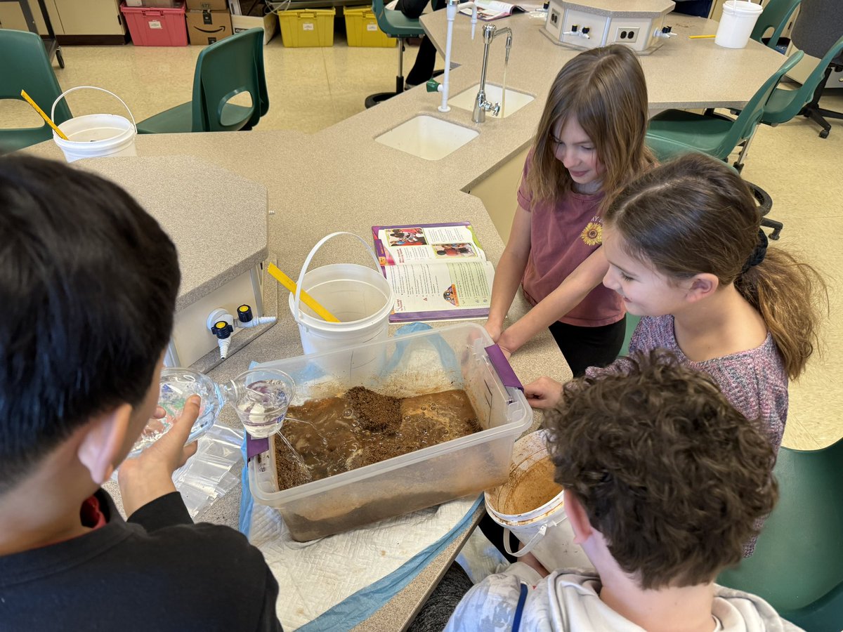 Modeling a tributary in the science lab!