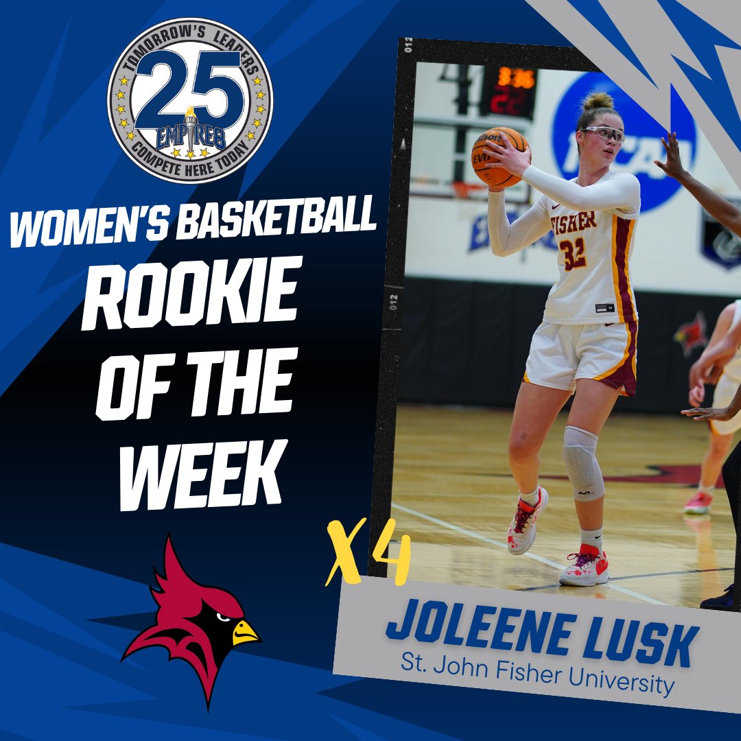 Congrats to our #E8 Women's Basketball Weekly Award Winners!

Co-Player of the Week Molly Bennetti
<a href="/NazAthletics/">Nazareth Athletics</a> 

Co-Player of the Week Sidney Tomasso
<a href="/FisherAthletics/">SJF Cardinals</a> 

Rookie of the Week Joleen Lusk
<a href="/SJFWBB/">SJF Women’s Basketball</a> 

#E8Proud #LeadersCompeteHere #WhyD3 #E825