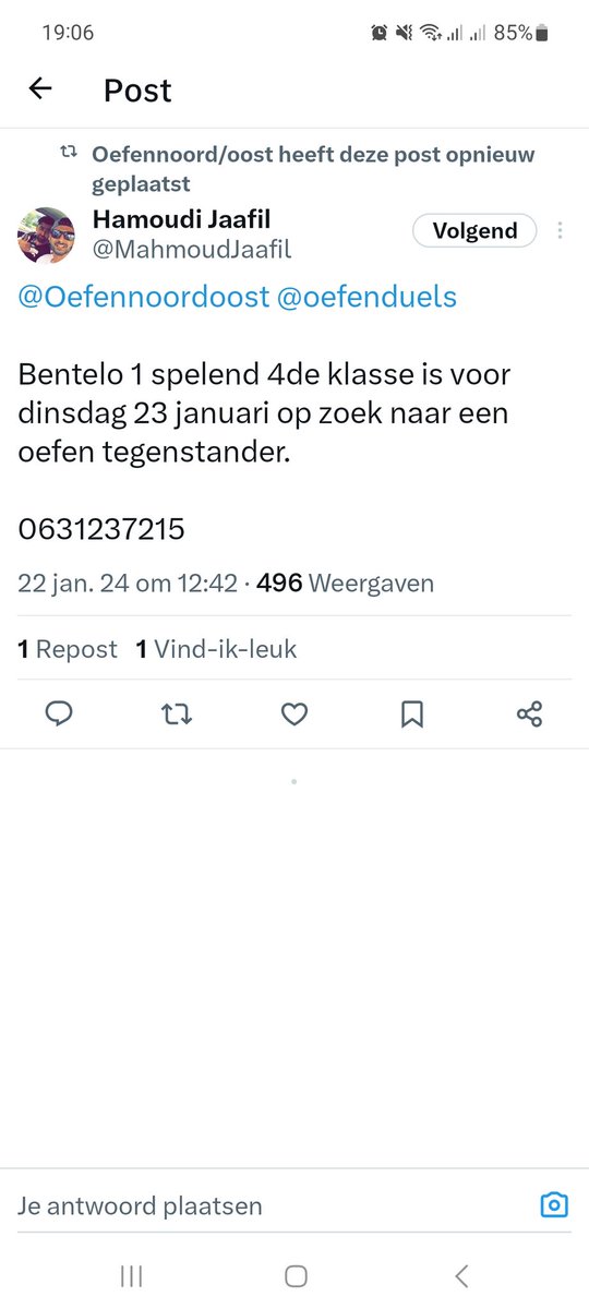 bart13vos's tweet photo. @Oefennoordoost @Oefen_Wedstrijd @deventervoetbal @geldersvoetbal We gaan spelen in Bentelo morgen.
Aanvang 20.00 uur. https://t.co/qhhe0oX1yc