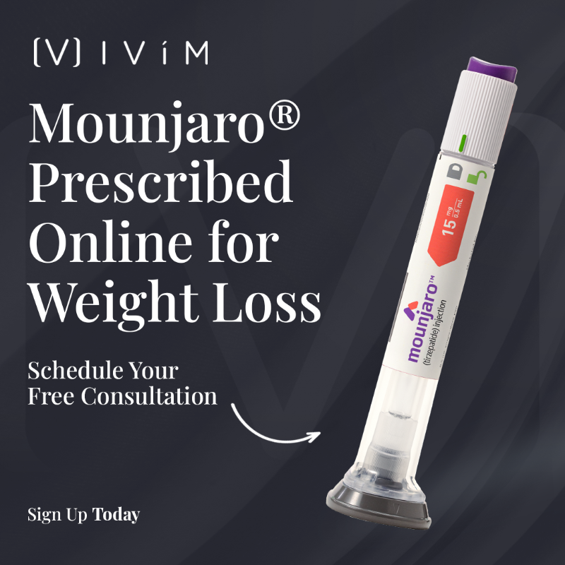 ivimhealth's tweet photo. Ivím’s approach to weight loss has helped members lose an average of 20% of their body weight through doctor-prescribed Mounjaro® medication. Try the new approach to wellness and see if Ivím is right for you.