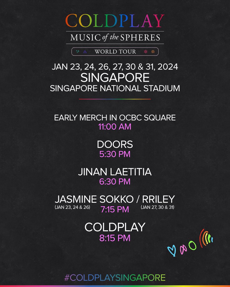 coldplay's tweet photo. #ColdplaySingapore https://t.co/QnrNOPY02W