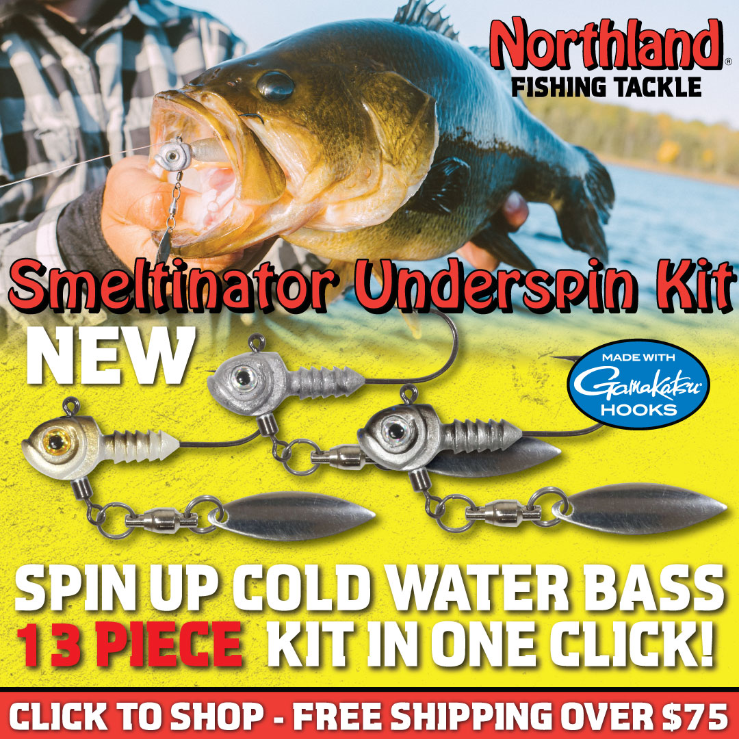 Northland Tackle on X: NEW! SMELTINATOR UNDERSPIN KIT!  #TeamNorthlandTackle The famous Smeltinator Jig with some FLASH and KICK!  This kit includes 13 packaged Smeltinator Underspin Jigs!    / X