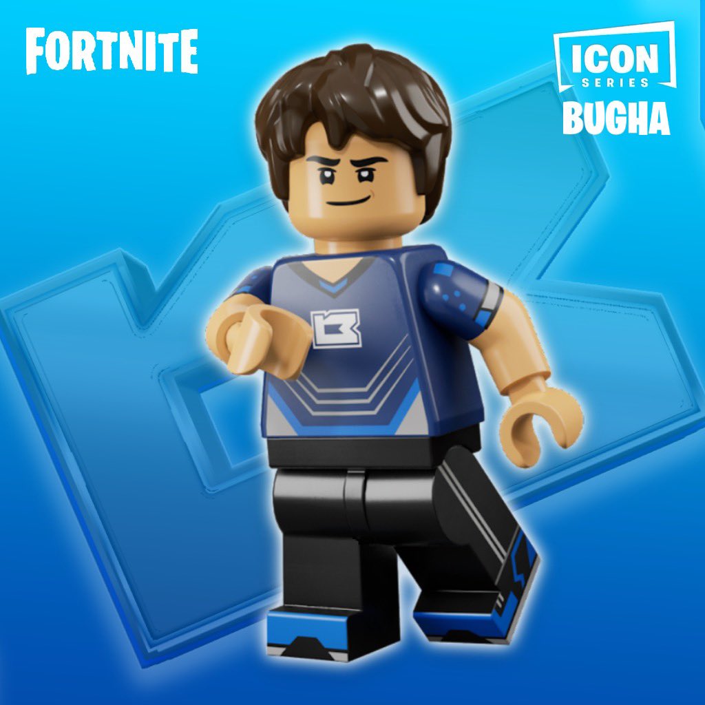 My Fortnite icon series is getting an official LEGO style! From playing with LEGOs to becoming a LEGO is surreal… If you already have my ICON skin, you'll automatically get my LEGO style. It’ll be in the shop tomorrow (1/23) at 7PM ET! USE CODE: BUGHA 💙