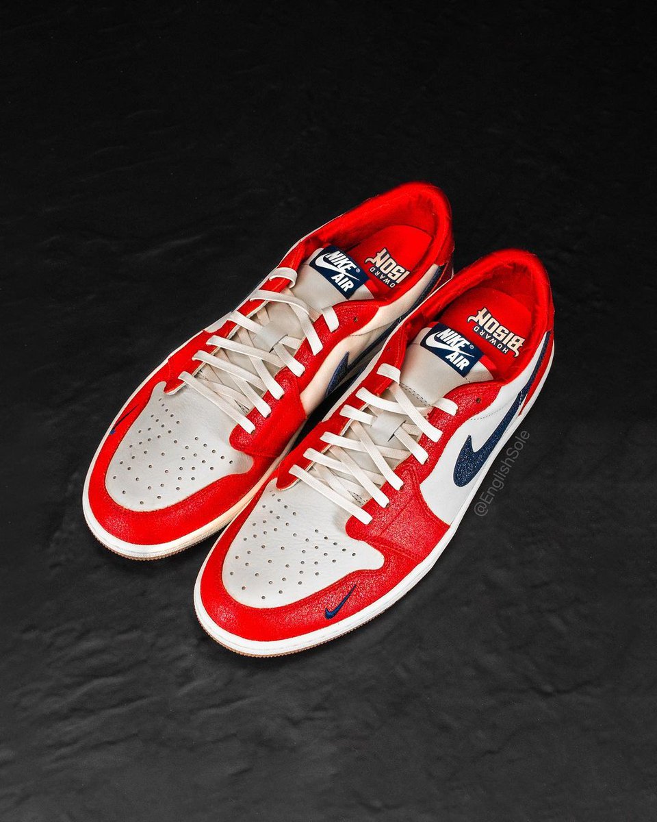 fullress's tweet photo. NIKE AIR JORDAN 1 LOW OG “Howard PE” (ナイキ エア ジョーダン 1 ロー OG "ハワード")が、2024年 ホリデーシーズン 発売予定！
PEモデルがリリースへ

>> https://t.co/K9ZOLZOVxZ https://t.co/p9YjL5PKg6