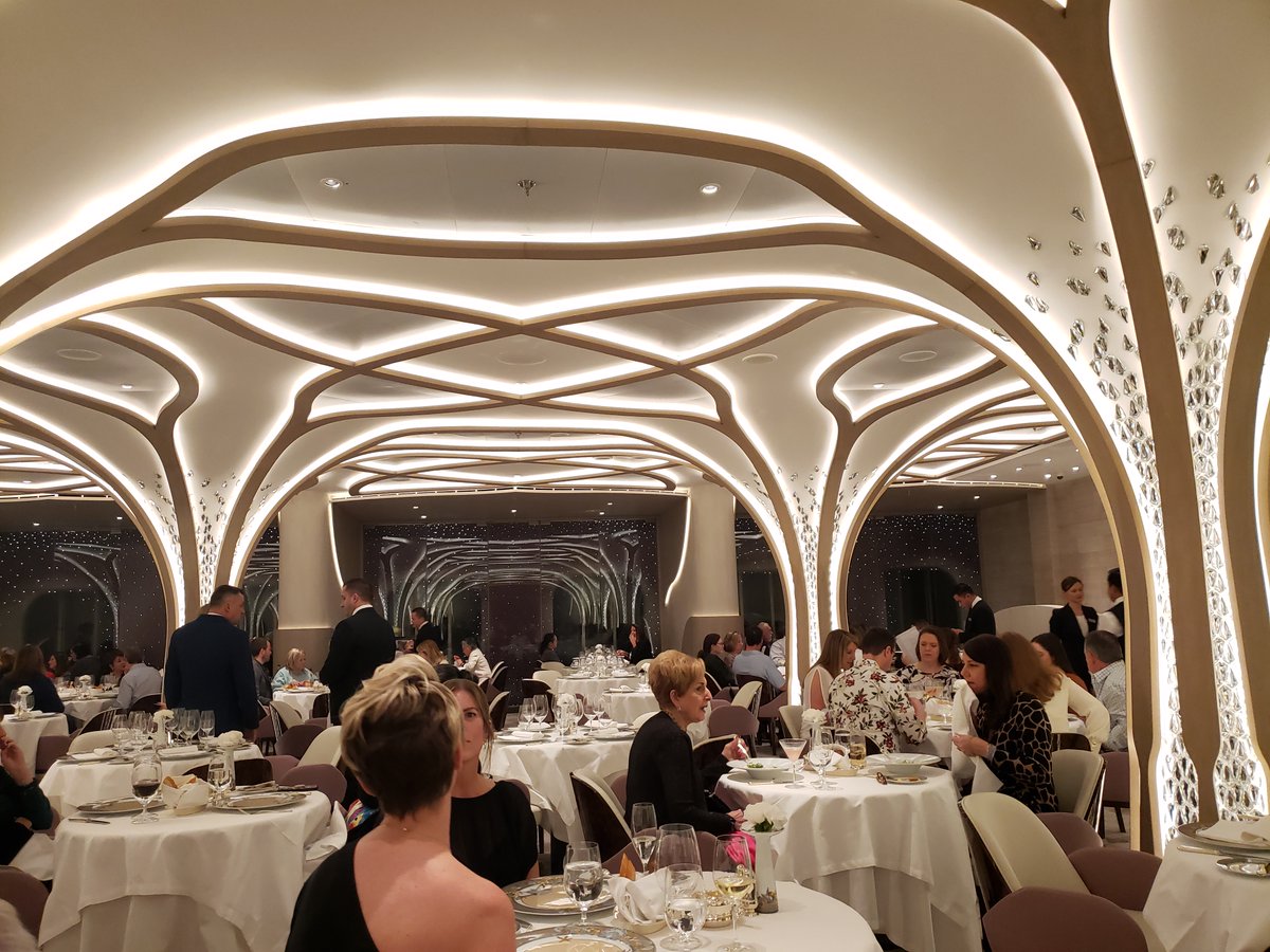 TravelPhotoDuo's tweet photo. @10Best One of our most recent cruise dining experiences was in the Compass Rose room on the Regent Seven Seas Grandeur. It was the most spectacular dining room we ever experienced on board a cruise, paired with exquisite cuisine. @regentcruises @quinnpr #regencycruises #luxurycruise https://t.co/QcMVmflEBB