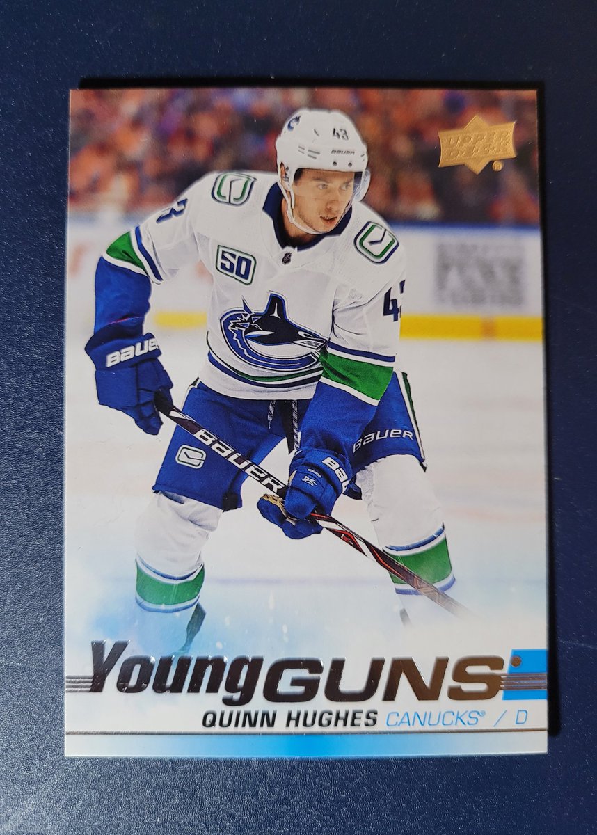 StveLikesStuff's tweet photo. 2019-20 Quinn Hughes Young Guns | MINT | 249

CAD: $100
USD: $75

#Canucks #NHL
#Hughes #Cards https://t.co/KGzAfwChfN